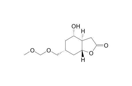 2(3H)-Benzofuranone, hexahydro-4-hydroxy-6-[(methoxymethoxy)methyl]-, (3a.alpha.,4.alpha.,6.alpha.,7a.beta.)-(.+-.)-