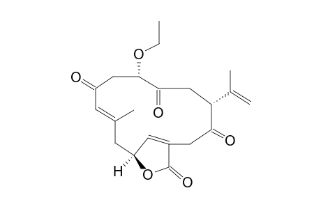 (1S,3E,7S,10R)-7-ethoxy-10-isopropenyl-3-methyl-15-oxabicyclo[11.2.1]hexadeca-3,13(16)-diene-5,8,11,14-diquinone