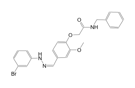 N-benzyl-2-(4-{(Z)-[(3-bromophenyl)hydrazono]methyl}-2-methoxyphenoxy)acetamide