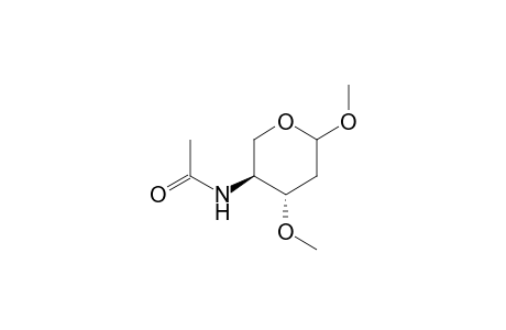 N-[(3S,4S)-4,6-dimethoxy-3-oxanyl]acetamide