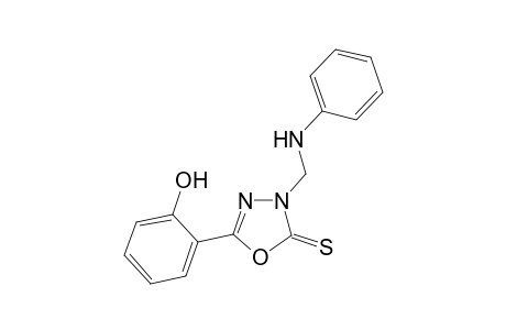 3-(Anilinomethyl)-5-(2-hydroxyphenyl)-1,3,4-oxadiazole-2(3H)-thione