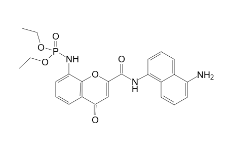 N-(5-amino-1-naphthalenyl)-8-(diethoxyphosphorylamino)-4-oxo-1-benzopyran-2-carboxamide