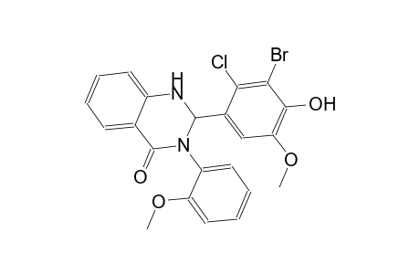 2-(3-bromo-2-chloro-4-hydroxy-5-methoxyphenyl)-3-(2-methoxyphenyl)-2,3-dihydro-4(1H)-quinazolinone