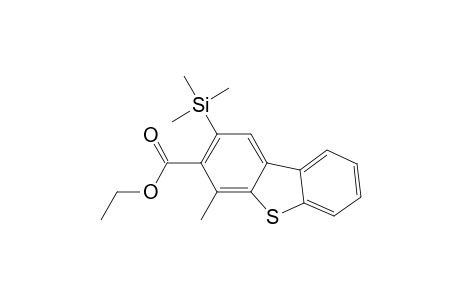 3-Dibenzothiophenecarboxylic acid, 4-methyl-2-(trimethylsilyl)-, ethyl ester