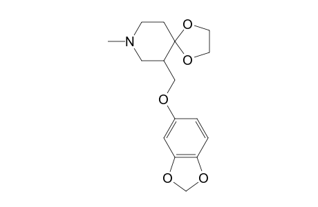 1-METHYL-4,4-ETHYLENEDIOXY-3-[(1,3-BENZODIOXOL-5-YLOXY)-METHYL]-PIPERIDINE