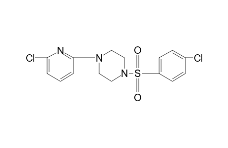 1-[(p-CHLOROPHENYL)SULFONYL]-4-(6-CHLORO-2-PYRIDYL)PIPERAZINE
