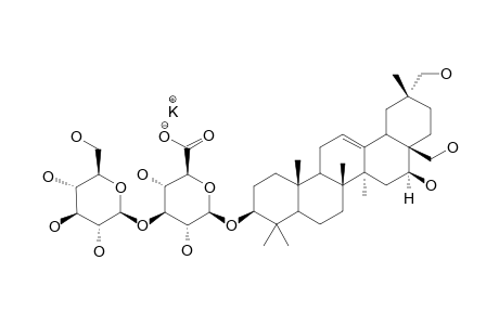 POTASSIUM-SALT-OF-29-HYDROXYLONGISPINOGENIN-3-O-BETA-D-GLUCOPYRANOSYL-(1->3)-BETA-D-GLUCORONOPYRANOSIDE