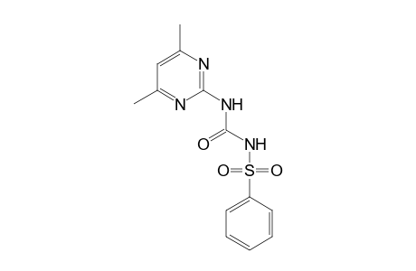 Benzenesulfonamide, N-[[(4,6-dimethyl-2-pyrimidinyl)amino]carbonyl]-