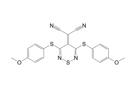 [3,5-Bis(4-methoxyphenylthio)-4H-1,2,6-thiadiazin-4-ylidene]propanedinitrile