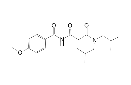 N-[3-(Diisobutylamino)-3-oxopropanoyl]-4-methoxybenzamide