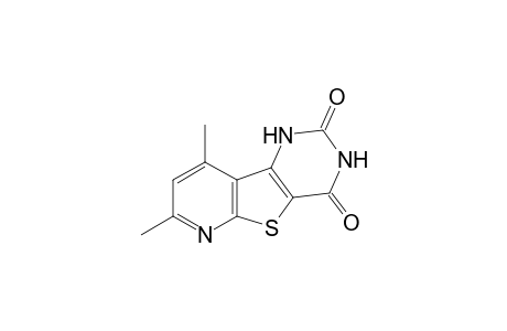 5H-9-Thia-1,5,7-triazafluorene-6,8-dione, 2,4-dimethyl-