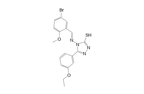 4-{[(E)-(5-bromo-2-methoxyphenyl)methylidene]amino}-5-(3-ethoxyphenyl)-4H-1,2,4-triazole-3-thiol