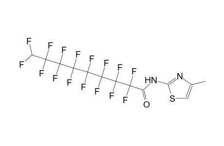 2,2,3,3,4,4,5,5,6,6,7,7,8,8,9,9-hexadecafluoro-N-(4-methyl-1,3-thiazol-2-yl)nonanamide