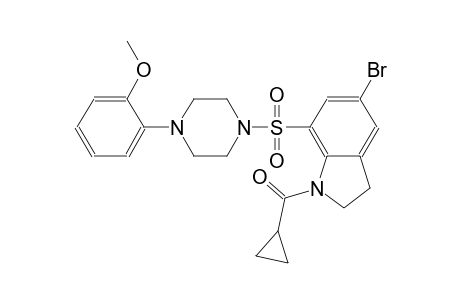 1H-indole, 5-bromo-1-(cyclopropylcarbonyl)-2,3-dihydro-7-[[4-(2-methoxyphenyl)-1-piperazinyl]sulfonyl]-
