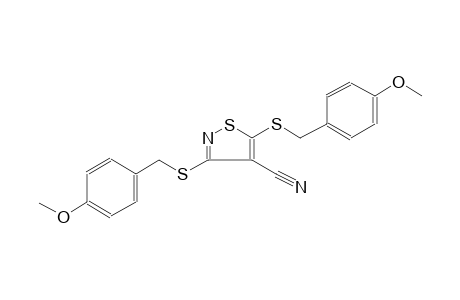 3,5-bis[(4-methoxybenzyl)sulfanyl]-4-isothiazolecarbonitrile