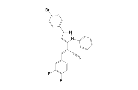 (Z)-2-[3-(4-BROMOPHENYL)-1-PHENYLPYRAZOL-5-YL]-3-(3,4-DIFLUOROPHENYL)-ACRYLONITRILE
