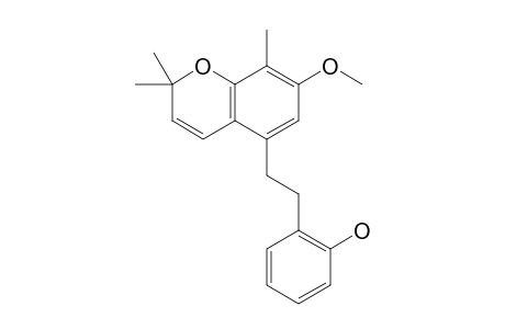 BAUHINOL-A;2-[2-(7-METHOXY-2,2,8-TRIMETHYL-2H-1-BENZOPYRAN-5-YL)-ETHYL]-PHENOL
