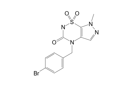 4-(PARA-BROMOBENZYL)-7-METHYL-1,1,3-TRIOXO-2H,4H-PYRAZOLO-[4,5-E]-[1,2,4]-THIADIAZINE