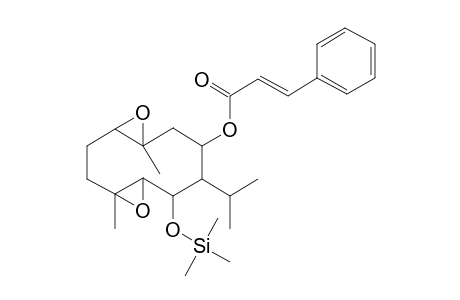 10-Hydroxy-1,6-dimethyl-9-(propan-2-yl)-5,12-dioxatricyclo[9.1.0.04,6]dodecan-8-yl (2E)-3-phenylprop-2-enoate, tms