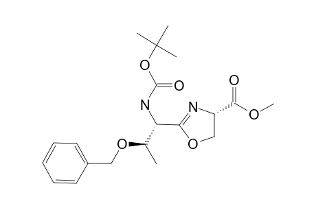 METHYL-(4S,1'S,2'R)-2-[2-(BENZYLOXY)-1-(TERT.-BUTOXYCARBONYLAMINO)-PROPYL]-4,5-DIHYDROOXAZOLE-4-CARBOXYLATE