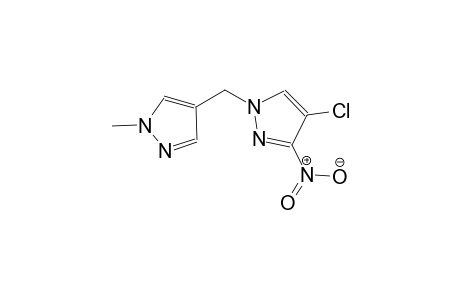 4-chloro-1-[(1-methyl-1H-pyrazol-4-yl)methyl]-3-nitro-1H-pyrazole