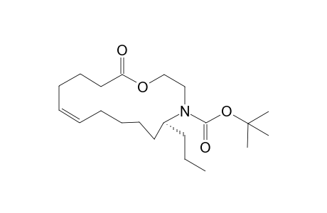 (-)-(5S,10Z)-4-[(tert-Butoxy)carbonyl]-5-propyl-1-oxa-4-azacyclopentadeca-10-en-15-one