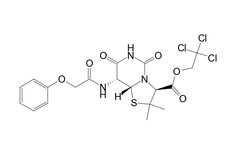 5H-Thiazolo[3,2-c]pyrimidine-3-carboxylic acid, hexahydro-2,2-dimethyl-5,7-dioxo-8-[(phenoxyacetyl)amino]-, 2,2,2-trichloroethyl ester, [3S-(3.alpha.,8.beta.,8a.alpha.)]-