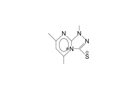 1,5,7-Trimethyl-1H-1,2,4-triazolo(4,3-A)pyrimidinium-3-thiolate