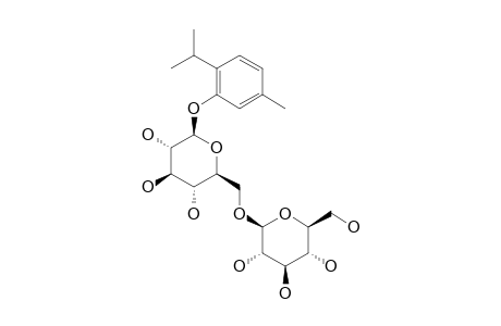 5-METHYL-2-(1-METHYLETHYL)-PHENYL-6-O-(BETA-D-GLUCOPYRANOSYL)-BETA-D-GLUCOPYRANOSIDE
