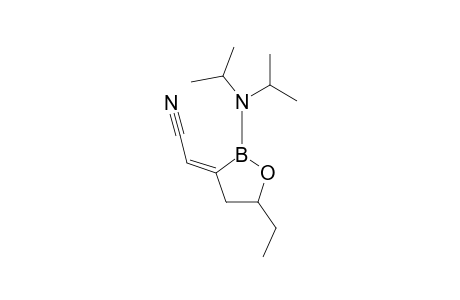 (E)-2-DIISOPROPYLAMINO-3-CYANOMETHYLENE-5-ETHYL-1,2-OXABOROLANE