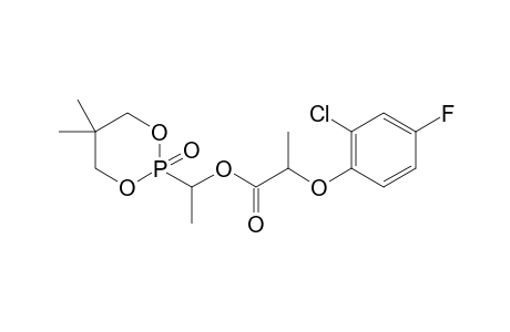2-(2-chloro-4-fluorophenoxyisopropionyloxy)(methyl)methyl-5,5-dimethyl-1,3,2-dioxaphospha-2-onephosphonic acid ester