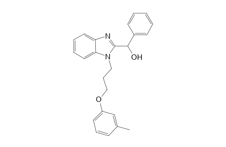 1H-1,3-Benzimidazole-2-methanol, 1-[3-(3-methylphenoxy)propyl]-.alpha.-phenyl-