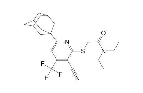 2-{[6-(1-adamantyl)-3-cyano-4-(trifluoromethyl)-2-pyridinyl]sulfanyl}-N,N-diethylacetamide