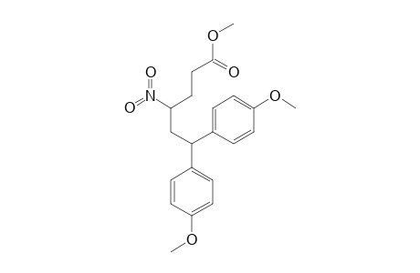 6,6-BIS-(PARA-METHOXYPHENYL)-4-NITRO-HEXANOIC-ACID-METHYLESTER