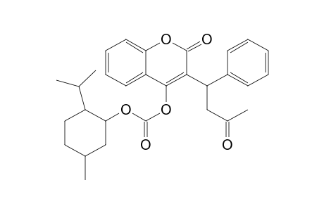 2-Isopropyl-5-methylcyclohexyl 2-oxo-3-(3-oxo-1-phenylbutyl)-2H-chromen-4-yl carbonate