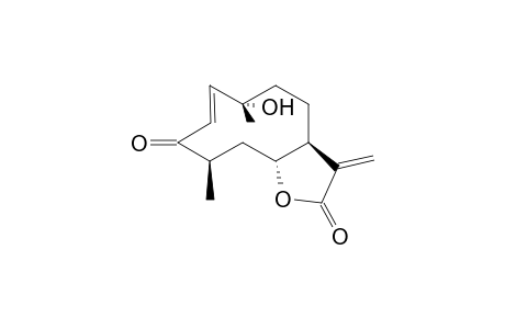 (E)-(3aS,6S,10R,11aR)-6-Hydroxy-6,10-dimethyl-3-methylene-3a,5,6,10,11,11a-hexahydro-3H,4H-cyclodeca[b]furan-2,9-dione