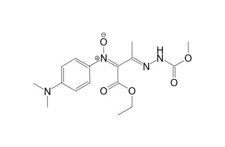 N1-(Methoxycarbonyl)-N2-[3-(ethoxycarbonyl)-3-[4-(N",N"-dimethylaminophenyl)imino-N'-oxide]prop-2-ylidene]hydrazone
