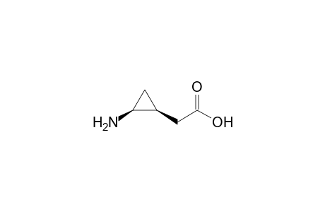 Cyclopropaneacetic acid, 2-amino-, cis-