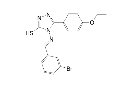 4-{[(E)-(3-bromophenyl)methylidene]amino}-5-(4-ethoxyphenyl)-4H-1,2,4-triazole-3-thiol