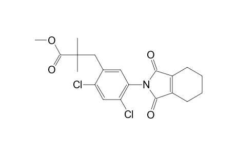 Benzenepropanoic acid, 2,4-dichloro-5-(1,3,4,5,6,7-hexahydro-1,3-dioxo-2H-isoindol-2-yl)-alpha,alpha-dimethyl-, methyl ester