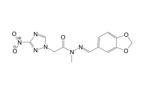 1H-1,2,4-triazole-1-acetic acid, 3-nitro-, 2-[(E)-1,3-benzodioxol-5-ylmethylidene]-1-methylhydrazide