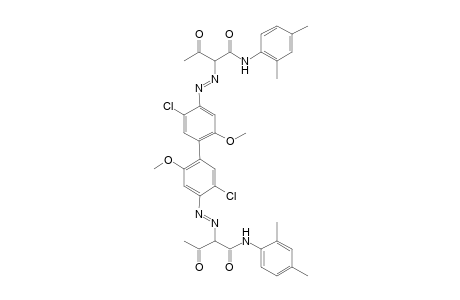 2,2'-Dichloro-5,5'-dimethoxybenzidine -> acetoacetic arylide-2,4-dimethylanilide