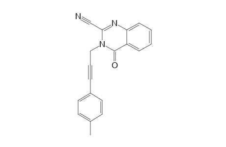 3-[3-(4-Methylphenyl)prop-2-yn-1-yl]-4-oxo-3,4-dihydroquinazoline-2-carbonitrile