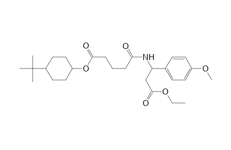 Benzenepropanoic acid, .beta.-[[5-[[4-(1,1-dimethylethyl)cyclohexyl]oxy]-1,5-dioxopentyl]amino]-4-methoxy-, ethyl ester