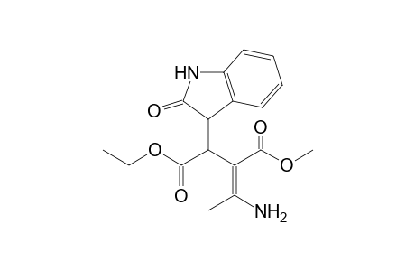 (3Z)-3-(1-aminoethylidene)-2-(2-ketoindolin-3-yl)succinic acid O1-ethyl ester O4-methyl ester