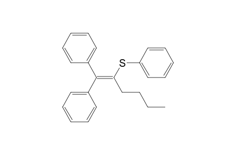 Benzene, 1,1'-[2-(phenylthio)-1-hexenylidene]bis-
