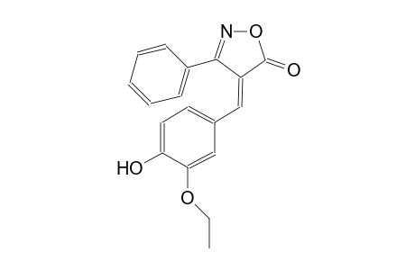 (4E)-4-(3-ethoxy-4-hydroxybenzylidene)-3-phenyl-5(4H)-isoxazolone