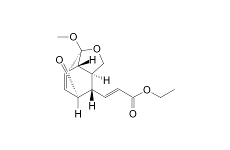 Ethyl (E)-3-[(1R*,2S*,3S*,6R*,7S*)-6-Methoxy-10-oxo-5-oxatricyclo[4.3.1.0(3,7)]dec-8-en-2-yl]-2-propenate