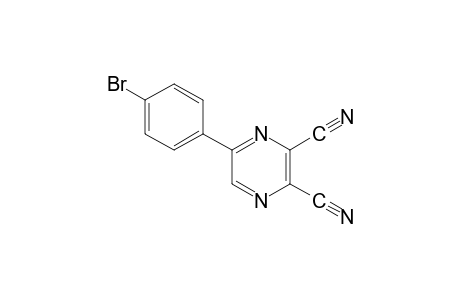 5-(p-bromophenyl)-2,3-pyrazinedicarbonitrile