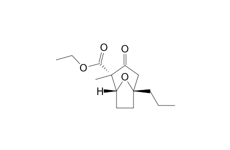(1R*,2S*,5S*)-2-(Ethoxycarbonyl)-2-methyl-5-propyl-8-oxabicyclo[3.2.1]oct-3-one